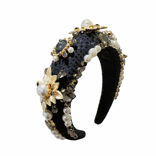 Sienna Bling headband in Black