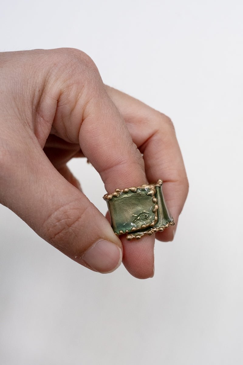 Busta Ring - L Aqua